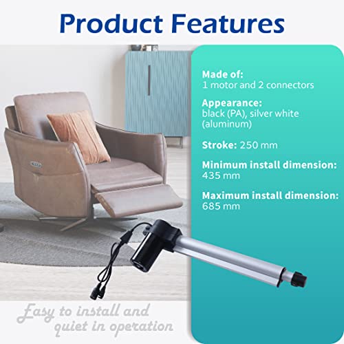 Okin Motor JLDQ-10 & JLDQ.10.435.250H Power Recliner Actuator Replacement, Lift Chair Sofa Bed Part Replacement for JLDQ.19B.435.250D, JLDQ.10.435.250, JLDQ.3.435.250, 1.28.000.110.30 by Okin - Used condition - Image 7