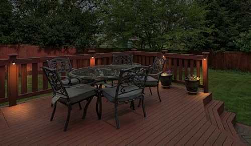GKOLED 2-Pack Low Voltage LED Post Light, Outdoor Waterproof Landscape Deck Lights with 2W Integrated LED Chips, 9-15V AC/DC, 3000K, Die-cast Aluminum, Matte Black Powder Coated Finish by GKOLED - Used condition - Image 8