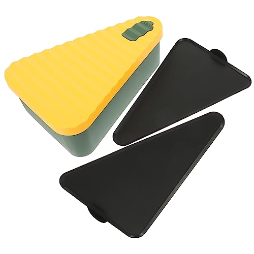 Healifty Multi Function Pizza Slice Storage Container Portable Silicone Pizza Holder with Vents for Lunch Camping Barbecue and Picnics Microwave