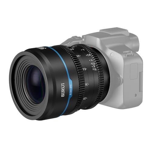 SIRUI Night Walker 75mm S35 Telephoto Cine Lens, T1.2 Large Aperture Manual Focus Lens for RED Komodo, R7, R10, C70, R50 (MS75R-B, RF Mount, Black) by Sirui - Used condition - Image 2