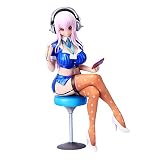 ZliNxi Figura de anime linda niña Super Sonico-Sonico-1/7-Office Lady Ver. Figura de acción Figuras de anime/esculturas/Figuras de anime coleccionables/juguetes de decoración/muñecas/regalos 20 cm