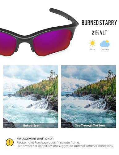 Image of BLAZERBUCK Replacement Lenses & Sock Kit for Oakley Half Jacket XLJ /Half Jacket XLJ Asian Fit Sunglass