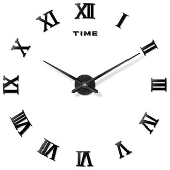 Roman Numeral Grid Wall Clocks
