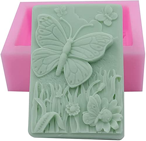 Silicone Soap Mold Butterfly Flower Pattern Candle Mold For Candle Candy Fondant Resin Artcrafts Cake Decor Molds #TOP3