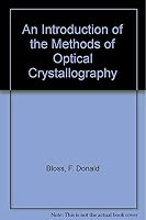 Introduction to the Methods of Optical Crystallography 0030102200 Book Cover