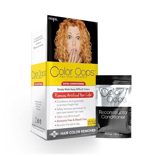 Color Oops Extra Conditioning Hair Color Remover and Reconstructor Conditioner Bundle, Hair Dye Remover Processes in 20 Minutes, Safely Removes Permanent & Semi-Permanent Dye