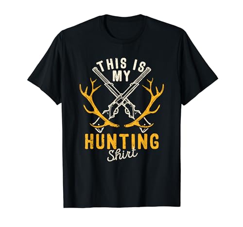 This Is My Hunting Shirt Deer Hunter Amante Alce Caccia all'aperto Maglietta