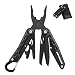 GETUHAND Multi Plier Stainless Steel 10-in-1 Multi Pocket Tool for Hunting, Hiking, Camping, Outdoor Survival with Multitool Knife Sheath Folding Pliers/Knife/Saw/Wire Cutter(Black)