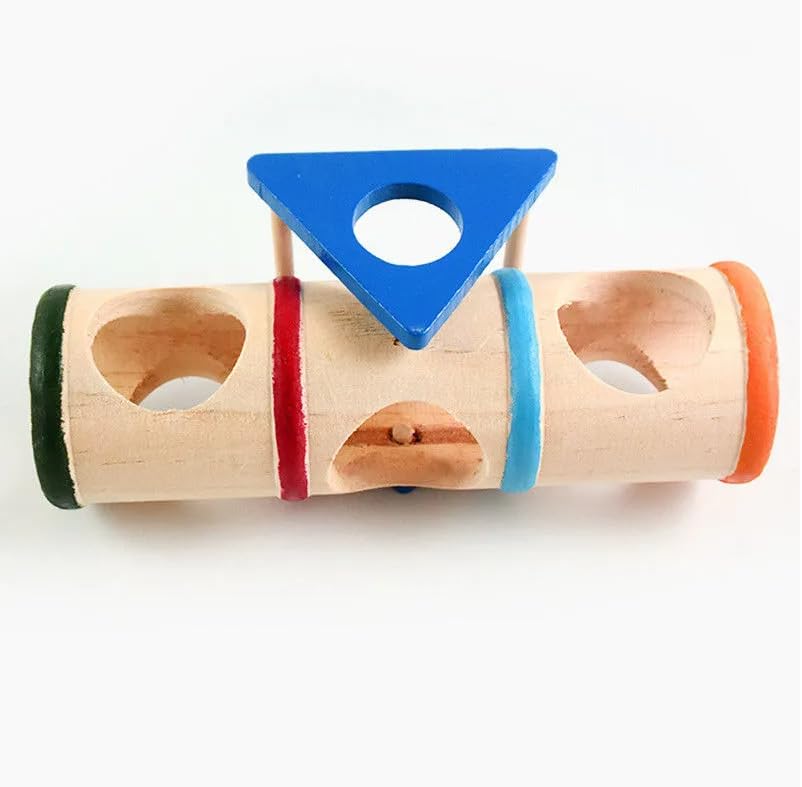 Juguete for hámster, 1 Pieza, túnel de Madera for hámster, ratón, Jaula, balancín, for Mascotas, de Madera, for el hogar, for Ratas.,Juguetes para hámster