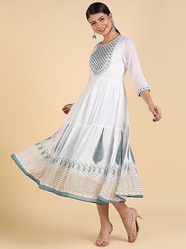Image of Maaesa Anarkali Kurta Dupatta Set for Women