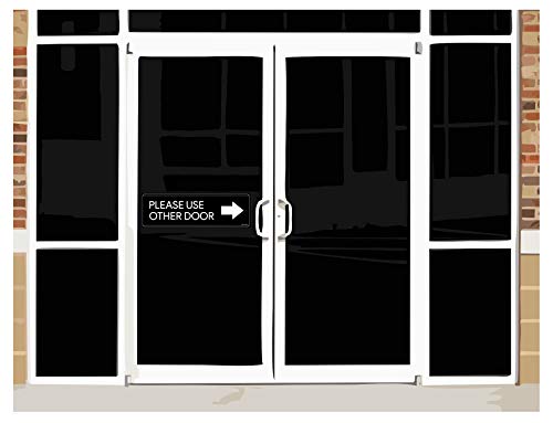 Please Use Other Door Sticker Vinyl Decal Stickers Office Sign 2 Pack Set - Self Adhesive Business Signs, Door Sign Peel & Stick Exit Sign For Offices, Stores, Businesses And Shops. By A&B Traders #TOP3
