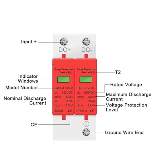 Parafoudre SPD basse tension monophasé AC385V pour maison 1P - 3