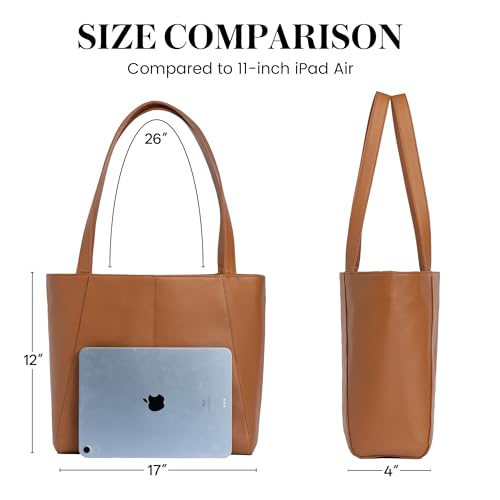 Bolso Tote de Cuero Genuino para Mujer miniatura 4