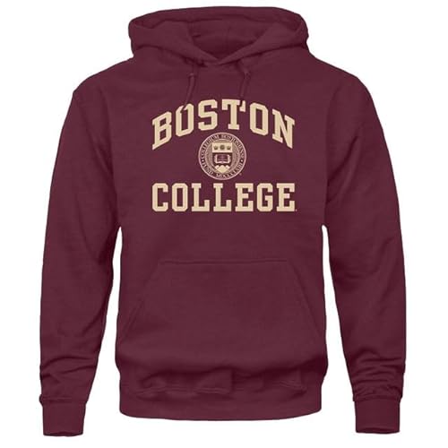 Barnesmith Boston College BC Eagles Hooded Sweatshirt, Heritage, Maroon, Small