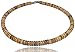 Native Treasure - Brown Tiger Coco Shell Surfer Necklace - 8mm (5/16") (20 Inches)