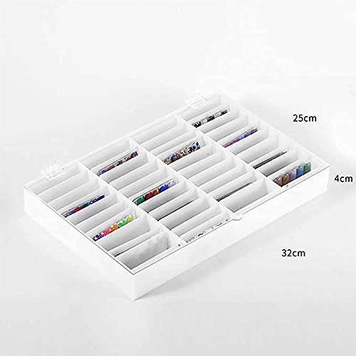 44 Grids Nail Tips Display Case Nails Tips Storage Box Nail Tips Organizer Holder Box False Nail Art Tips Rhinestone Display Tray Stand Nail Art Decoration Container Nail Art Tip Accessories Showcase #TOP3