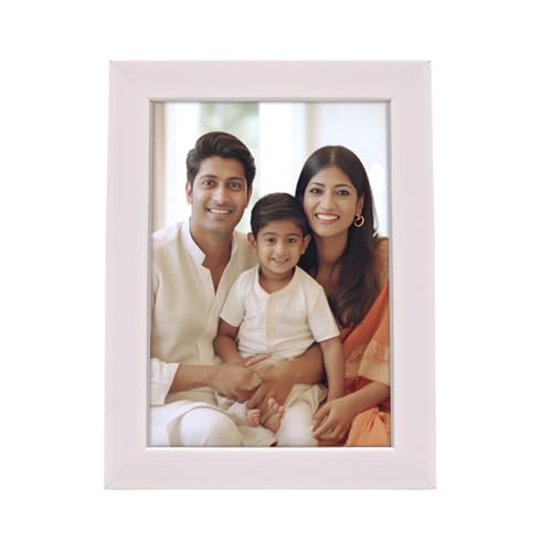 Amazon Brand - Solimo Personalized Synthetic Table/Wall Photo Frame | Plexi Glass | Frame for Home and Office Decoration | 4x6 Inches (White) - Image 4