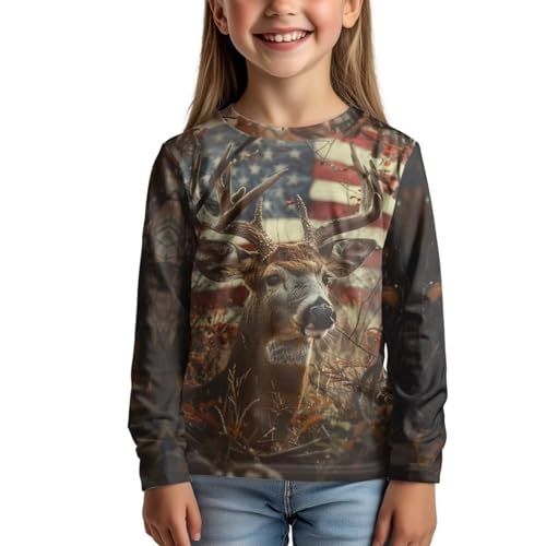 Image of Uourmeti Teens Girls Long Sleeve T Shirts Fall Outfits Boys Active Sportswear Running Tops