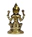 eSplanade Brass Laxmi Lakshmi Goddess Murti Idol Statue Figurine Sculpture | Pooja Idols - Home Decor | Golden - 6.75