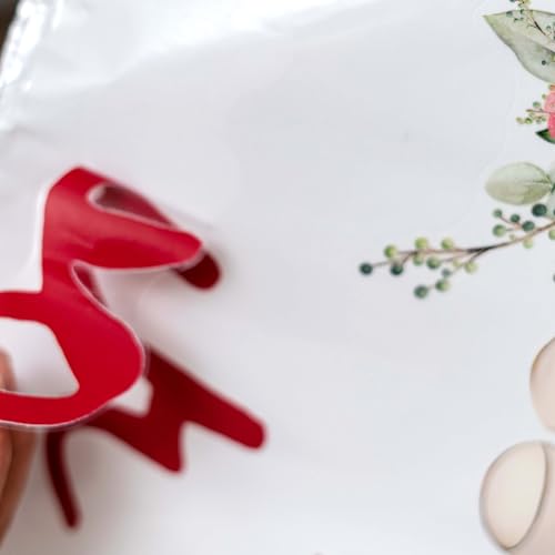 Adorno vinilo decorativo manzana 24 pulgadas para fiestas miniatura 6