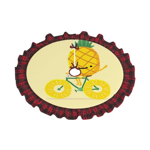 Couverture de sapin de Noël rustique chic tapis imprimé haute qualité