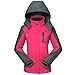 Produktbild GIVBRO Damen Softshell Regenjacke 2017 Neues Design Sport Wasserdichte Outdoorjacke Atmungsaktive Multifunktions Funktionsjacke Jacke,Rosa,EU 36(Herstellergröße:S)