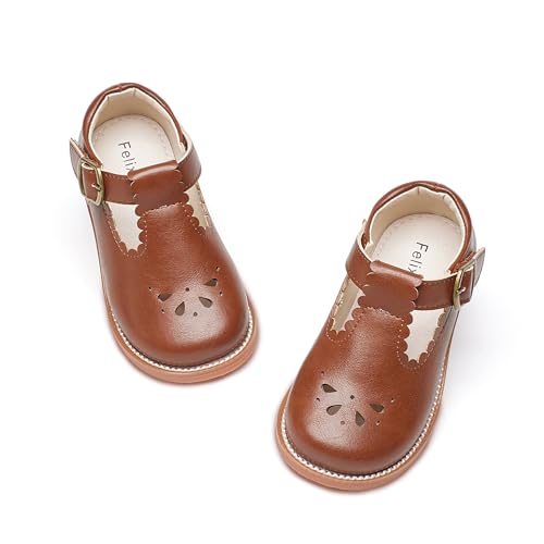 Image of Felix & Flora Toddler Little Girl Mary Jane Dress Shoes - Ballet Flats for Girl Party School Shoes