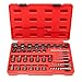 NEIKO 04208A Master Screw, Nut, & Bolt Extractor, 36 Piece Lug Nut Removal Tool, 3/8 Dr., Deep and Shallow Stripped Bolt Extractor Socket Set, Rounded Bolt Removal tool, Nut Remover Socket Set, CR-Mo
