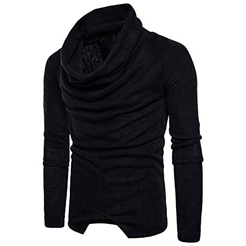 PRJN Jersey de algodón de manga larga para hombre, suéter de punto casual, suéter de punto para hombre, suéter de manga larga, suéter casual de punto para hombre, suéter de punto holgado, abrigo
