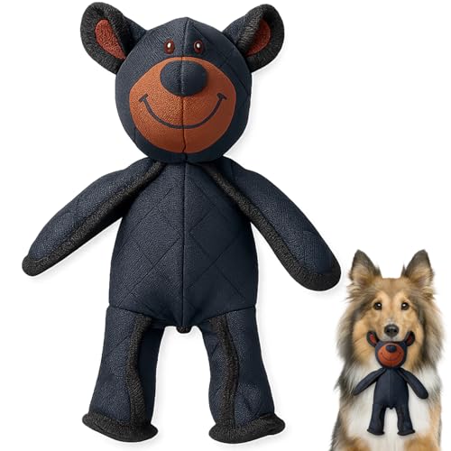 BeoTnp Indestructible Dog Toys, Indestructible Dog Toys For Large Dogs, Dog Teddy Toy For Pets, Interactive Teddy Bear Is Suitable For Medium To Large-Sized Pets(24x19 cm)