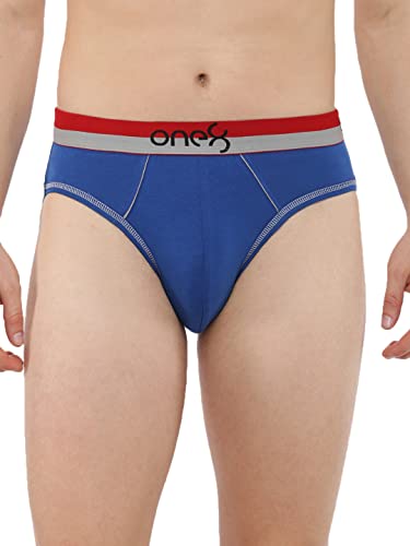 Image of one8 by Virat Kohli Men's Solid Brief(717 Royal Blue X-Large)