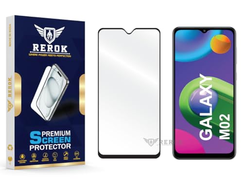 Image of Gorilla Tempered Glass Screen Protector Compatible with Samsung Galaxy M02 [Pack of 1] | Edge-to-Edge, Bubble-Free, Case Friendly, Easy Installation Kit