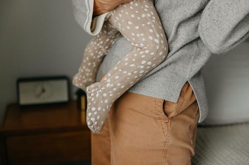 Image of Copper Pearl Zip-Up Footie Baby Pajamas - Soft Newborn Onesies for Boys & Girls, Tag-Free with Two-Way Zipper Baby Sleepers for Newborn - 24 Months, Fawn
