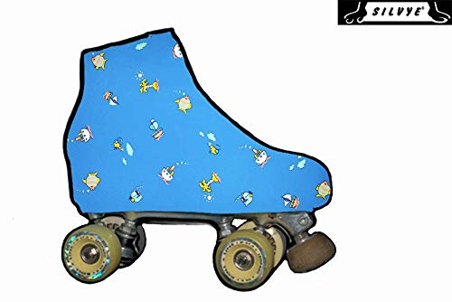 SILVYE Fundas Cubre Patines Estampadas para Patinaje ARTÍSTICO (00018, Talla S)