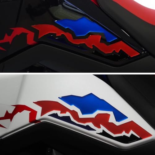 Resin Bike Adesivi Moto Compatibile con Honda CRF1100L Africa Twin 1100 2024-2025. Protezioni Laterali Serbatoio Grip da Urti e Graffi. Adesivi Resinati con Effetto 3D Made in Italy