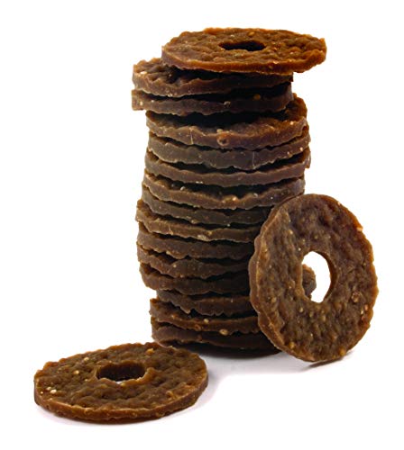 Petsafe Anneaux de Friandises en Peau de Bœuf pour Jouet Busy Buddy pour Chien, 16 anneaux par sachet, Taille A Cover