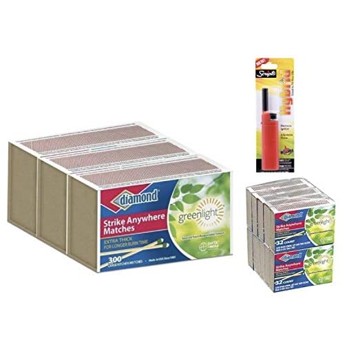 Strike Anywhere Matches Value Pack-3 Large Size Packs & 1 Small Size Pack of Diamond STRIKE ANYWHERE MATCHES for Kitchen, Camping, Hiking, Survival, Indoor, Outdoor, Value Pack by Autumn Green Shop