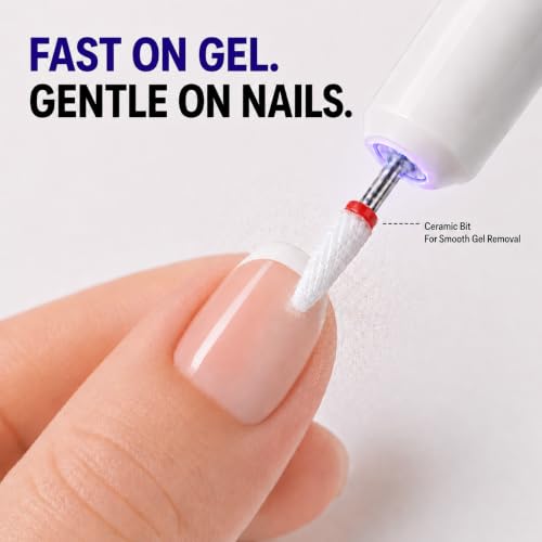 Perceuse à ongles portable blanche pour manucure et pédicure nomade - 3