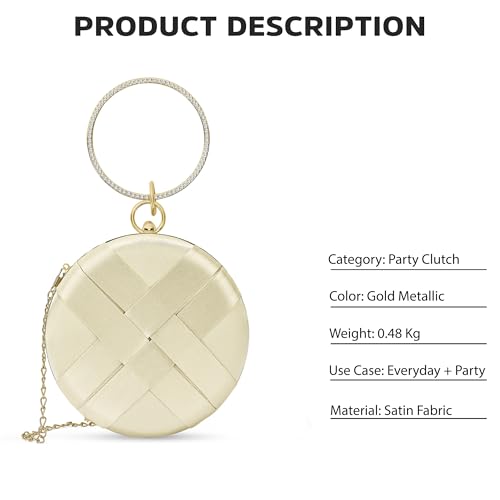 Image of Lavie Signature Women's Orem Circle Frame Clutch | Ladies purse |Gift For Women