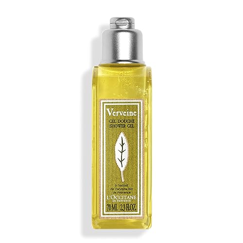 L'OCCITANE Travel Sized Verbena Shower Gel 70ml | Citrus Scented | Vegan & 99% Readily Biodegradable | Premium & Clean Beauty Body Wash for All Skin Types