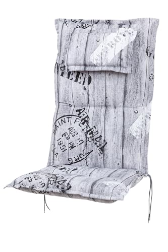 Kettler Polen KETTtex 0778 Auflage Hochlehner Rom grau Gemustert Schrift...