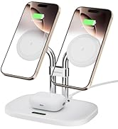 Amazon.co.jp: iPhone 17/16対応 ワイヤレス充電器 2台、マグセーフ