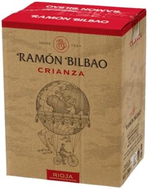 Ramón Bilbao Crianza Vino tinto D.O. La Rioja 100% Tempranillo - Caja de 6 botellas x 750ml - Vino Oficial del Equipo Es