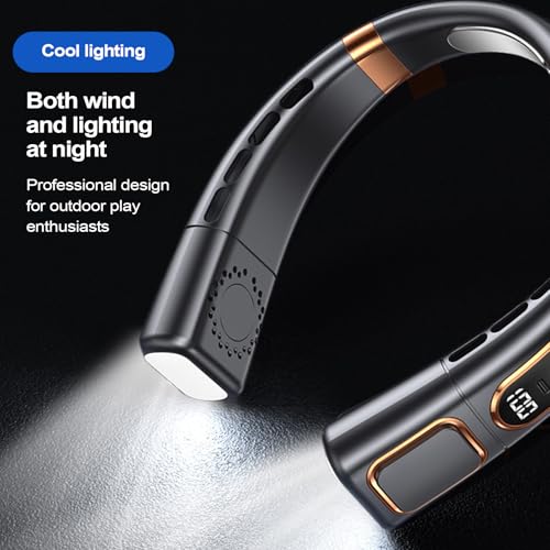 Ventilateur de cou portable contre la chaleur, mini souffleur USB à 5 vitesses - 6
