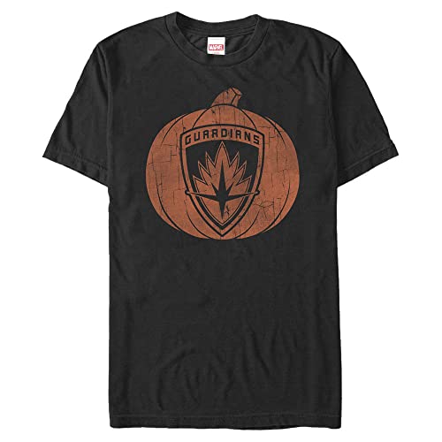 Tee-shirt noir Marvel grande taille 4XL confortable en coton | Confort quotidien pour homme