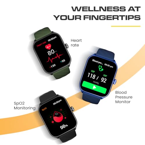 Image of CELLECOR E1 Flex 1.83 inch (46.48mm) HD Display Smart Watch, 500 Nits, 60Hz Refresh Rate, Bluetooth Calling, AI generated Watch Faces, 100+ Sports Modes, Health Suite, Voice Assistance (Black)