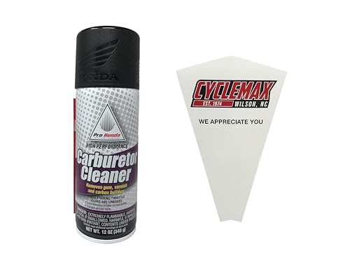 Cyclemax One Pack compatible with Honda High Performance Carburetor Cleaner 08732-CC000 Contains One 12oz Can and a Funnel