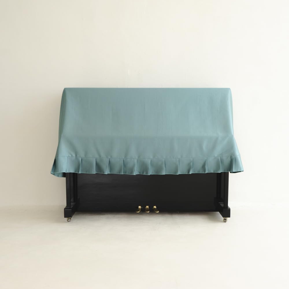 Clairevoire Piano Cover Upright - Durable Piano Covers for Upright Pianos - Easy Access Cover Against Dust and Scratches - Elegant Basil Green, Dust Covers Tailored Fit For Pianos Up to 60.2"