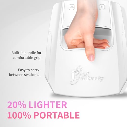 Image of iGel Beauty Hybrid PRO 3.0 XL UV /LED Nail Lamp - Wireless Rechargeable 48W Nail Dryer, Extra Wide Full-Hand Curing, 9000mAh Battery, Smart Timer & Builder Gel Mode, Cordless Professional Lamp