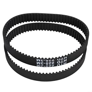 Drive Belt Replacement Set Compatible with PHO 15-82 PHO 16-82 PHO 20-82 Power Planer, Rubber Transmission Belt Kit Part Number 2604736001 for Electric Wood Planing Machine